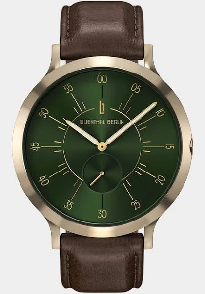 Męski Zegarek na Rękę Srebro Zielony Koperta ze stali chirurgicznej