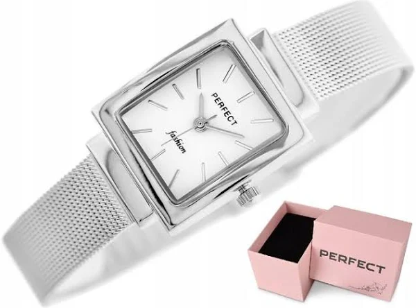 Eleganki Zegarek Damski Srebrny Perfecent+pudełko Dla Kobiety Mamy