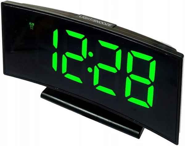 Zegar Cyfrowy Elektroniczny Stojący Budzik Led