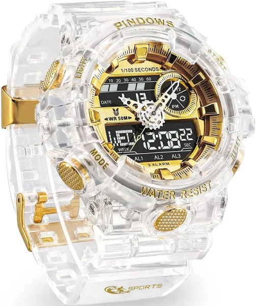 Damski Zegarek Cyfrowy Zegarek Damski dla kobiet Zegarek Sportowy Zegarek dla obu płci Zegarek Nastolatki z budzikiem wodoodporny stoper odliczający