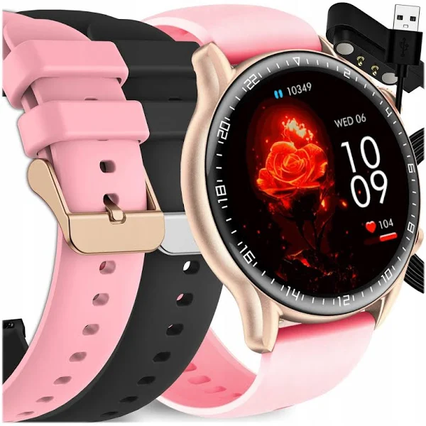 Smartwatch DAMSKI Zegarek ROZMOWY Sport Kroki Puls POLSKIE MENU + APLIKACJA