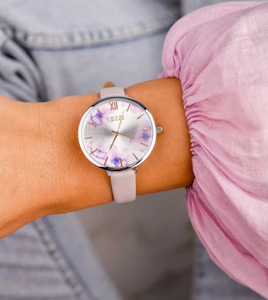 Zegarek kwiaty srebrny B506963S00