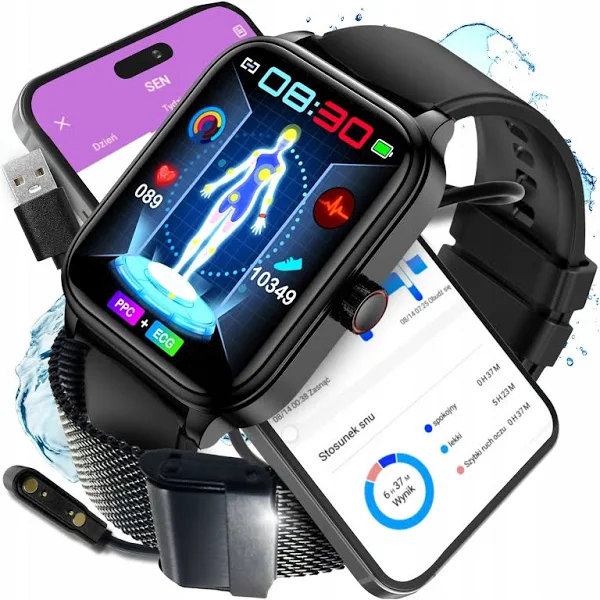 Smartwatch Do Pomiaru Cukru Glukozy Ekg Rozmowy Hd