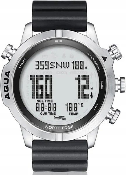 Męski cyfrowy zegarek nurkowy