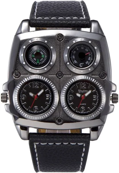 Oulm Duża tarcza Modny męski zegarek na co dzień Duża tarcza