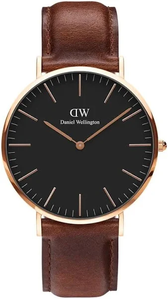 Daniel Wellington DW00100144 Classic Durham Lady 36 Silver Black