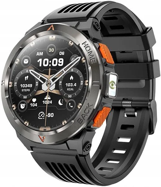 Smartwatch Męski Zęgarek Rozmowy Amoled Gps Menu Pl Sport Puls Wododporny