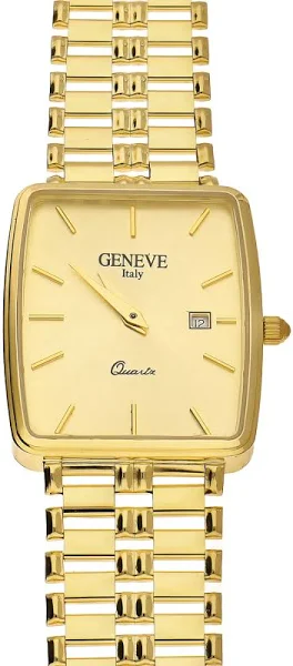 Zegarek złoty męski z prostokątną tarczą próba 585