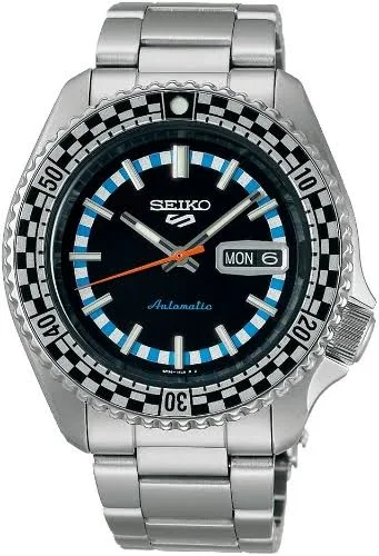Zegarek męski Seiko Automatic 5 Sports Checker Flag SRPK67K1