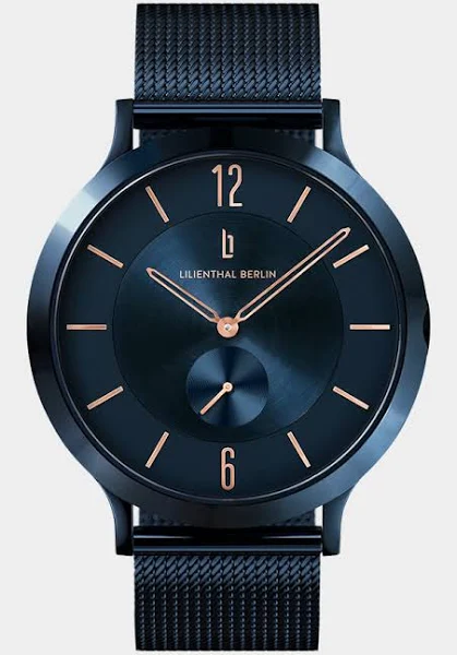 Męski Zegarek na Rękę Niebieski Koperta ze stali chirurgicznej Szkło mineralne hartowane szafirowo