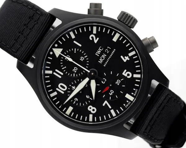Iwc Pilot Chronograph Top Gun Pilot's Watch Ceramic Ref. IW389101 Full Set