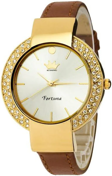 Damski Zegarek KONING Pasek Skóra Naturalna
