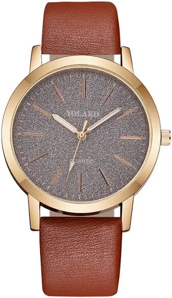 Damski zegarek z brokatową tarczą