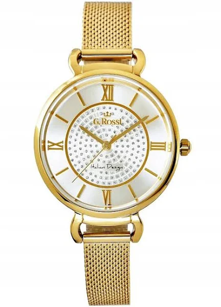 Niesamowity Zegarek Damski Na Bransolecie Złoty