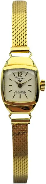 Damski złoty zegarek WAGNER ze złota bransoletą