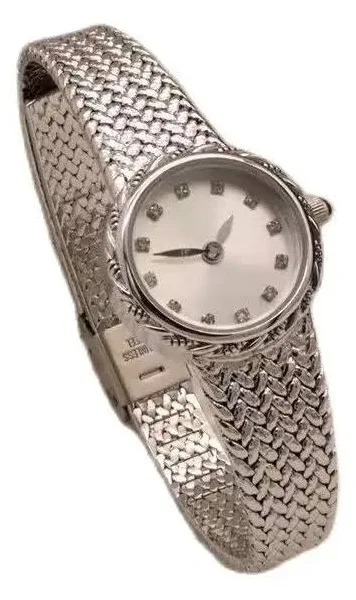 Miedziany 24k pozłacany retro mały zegarek zaawansowany zegarek prosty 2023 nowy projekt kobiety