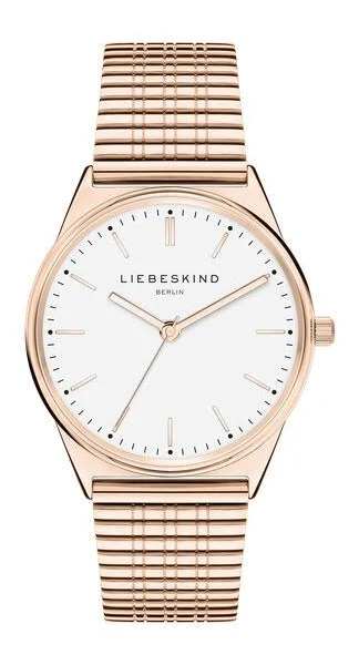 Liebeskind Zegarek kwarcowy w kolorze różowozłoto-białym