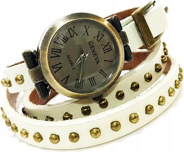 Zegarek damski retro Vintage pasek skóra