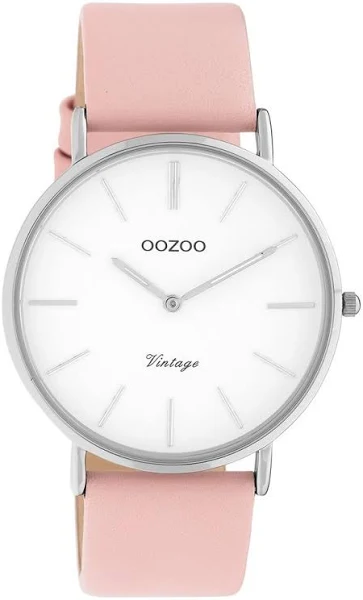 zegarek Oozoo Różowa skóra C20210 Vintage Series Damski analogowy zegarek kwarcowy UOC20210