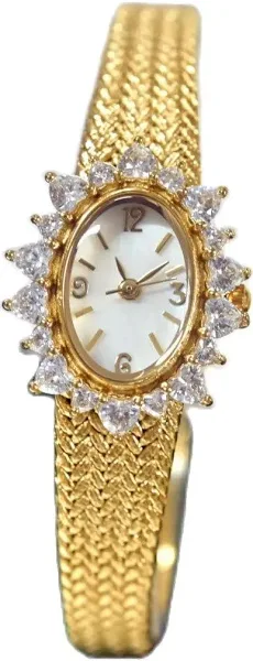 2023 damski zegarek diamentowy Vintage luksusowy elegancka korona tarcza prezenty dla miłośników