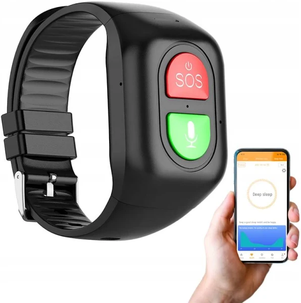 Lokalizator dla Seniora Bransoletka Alarmowa Sos