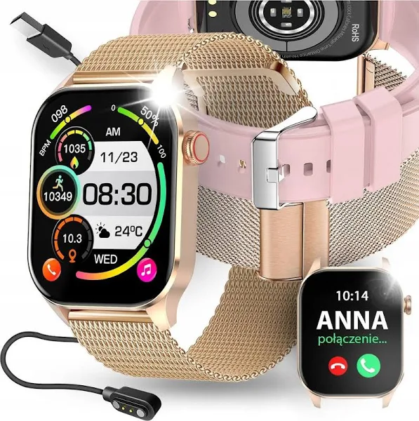 Smartwatch Menu Pl Pomiar Cukru Ciśnienie