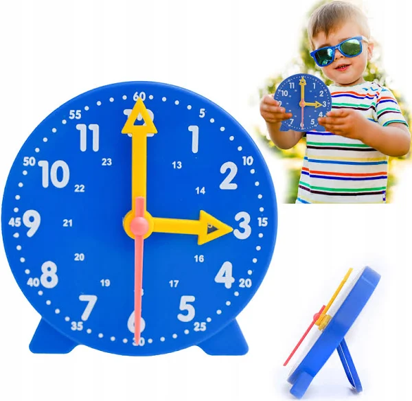 Zegar do nauki godzin – pedagogiczny Zegar godziny Pomoc Dydaktyczna