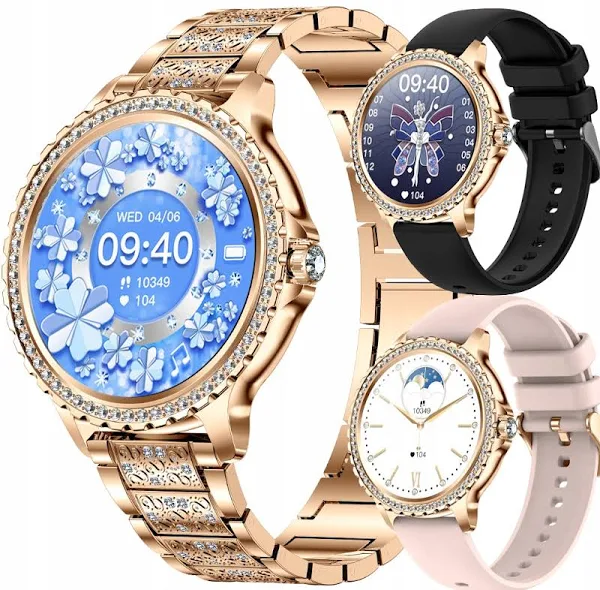 Smartwatch damski exclusive zegarek Ciśnieniomierz rozmowy