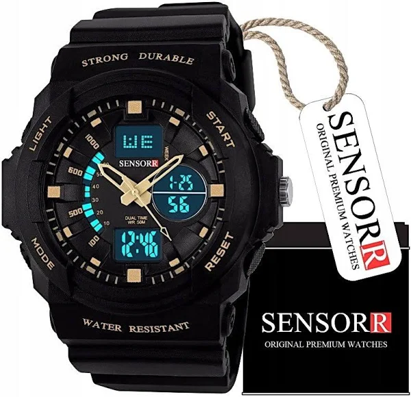 Wojskowy Zegarek Dziecięcy Dla Chłopca Wstrząsoodporny Wodoodporny Sensorr
