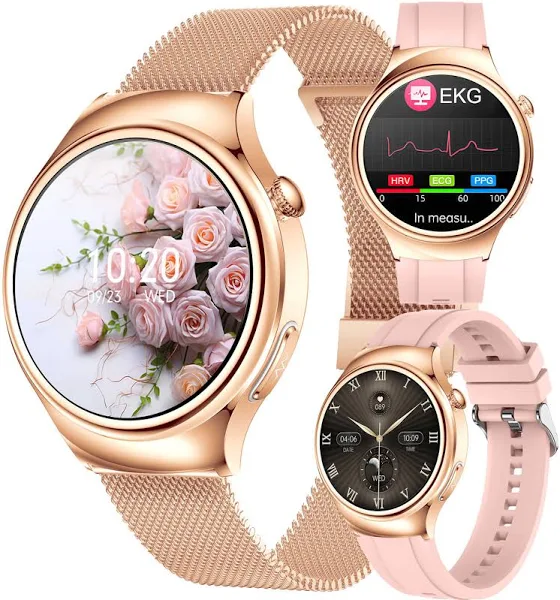 Zegarek Smartwatch Damski Ekg Pomiar Cukru Ciśnieniomierz Rozmowy Pl