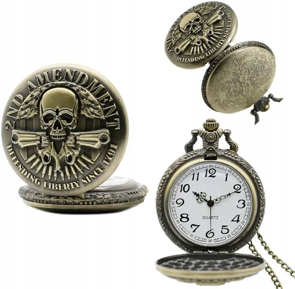 Zegarek kieszonkowy łańcuszek 2ND Amendment Defending Liberty Since 1791