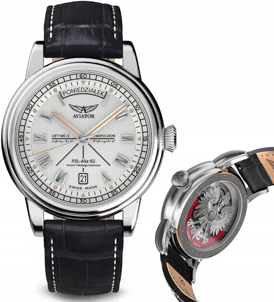 Zegarek Aviator Douglas Day Date V.3.35.0.281.4 PL