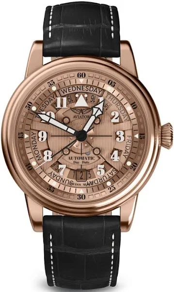 Zegarek Aviator Douglas Day Date Meca 41 V.3.36.2.288.4