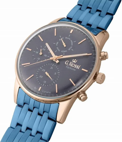 Zegarek męski G. Rossi Exclusive Dzień Miesiąca i Tygodnia z Grawerem