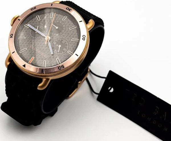 Zegarek Ted Baker Magarit Różowe Złoto Rose Gold Czarny