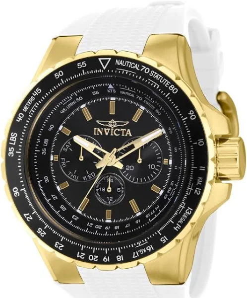 Invicta Watches, Aviator 39312 Men's Quartz Watch - 50mm Żółty, Mężczyzna, Rozmiar: One size