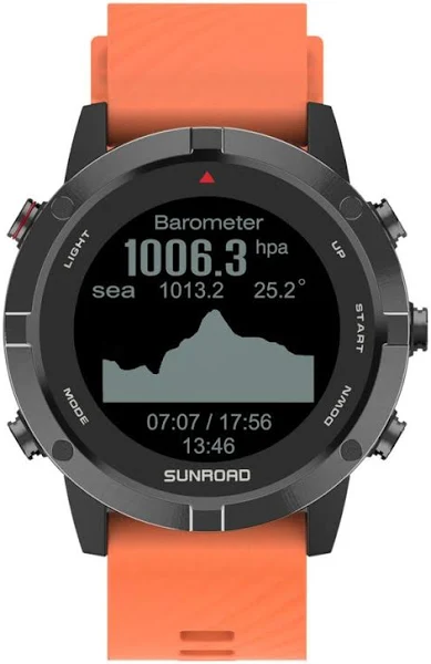 Zegarek sportowy GPS z monitorem pracy serca 100M wodoodporny do biegania pływania wspinaczki rowerowej