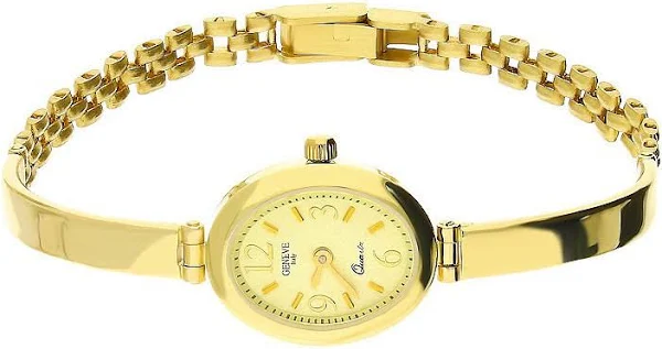 Złoty damski zegarek 585 na sztywnej bransoletce 15,82 g