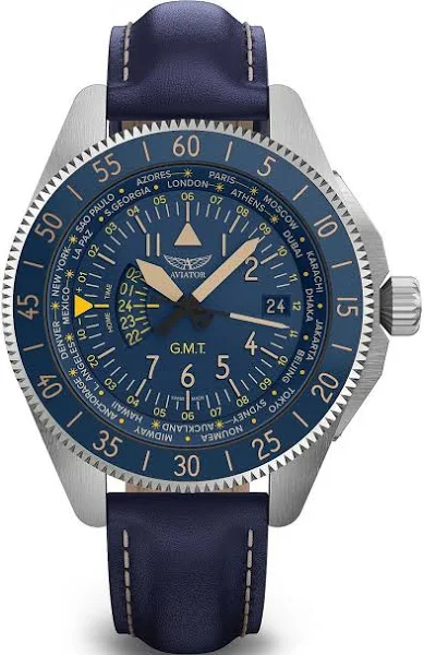 Aviator Airacobra GMT V.1.37.0.304.4 Zegarek męski