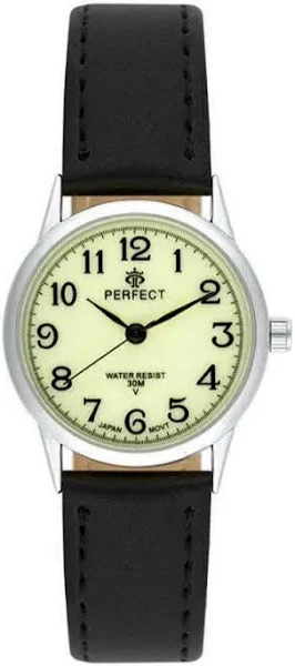 Zegarek Perfect LX049-04 damski klasyczny świecąca tarcza