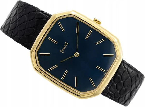 Zegarek Piaget 18K Żółte Złoto 32MM Manual Cal. Niebieska Tarcza Ref. 9791