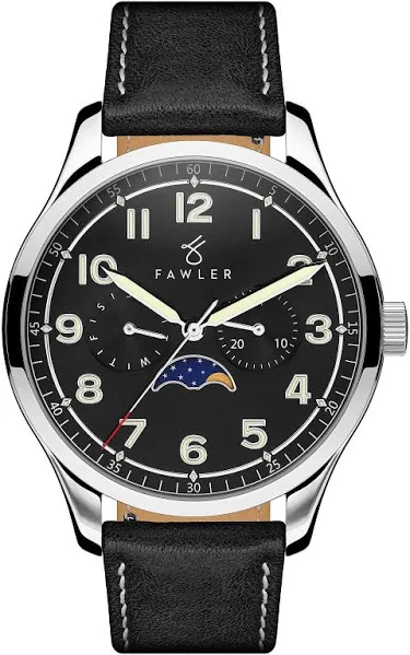 Fawler Zegarek z fazą Księżyca Flick Orrin