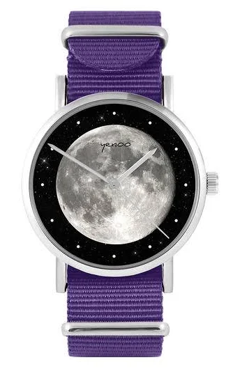 Yenoo Zegarek Księżyc fioletowy
