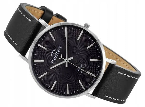 Szwajcarski Zegarek męski Bisset BIS1940 szafir box +Grawer