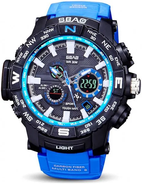 Zegarek męski Sbao elektroniczny stoper alarm zcx7
