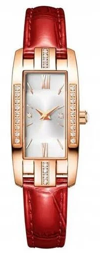 Zegarek Damski Czerwony Modny Z Paskiem 320