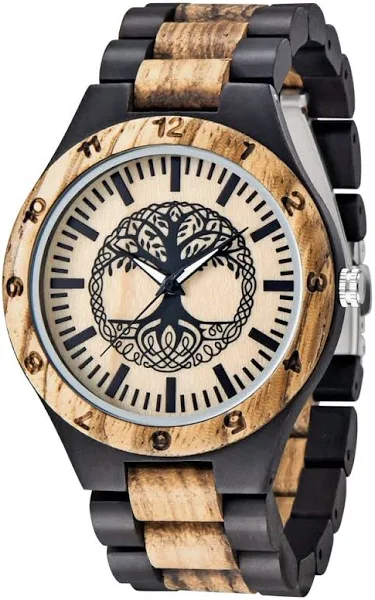 Tiong męski drewniany zegarek męski ręcznie