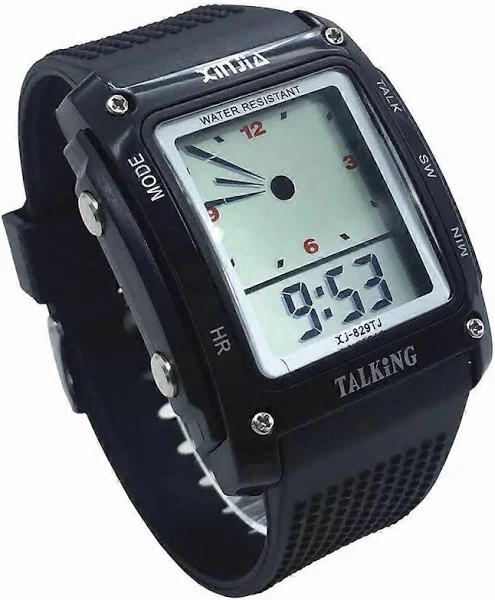 Hiszpański mówiący zegarek dla niewidomych i starszych Elektroniczne sportowe zegarki na rękę 829TS