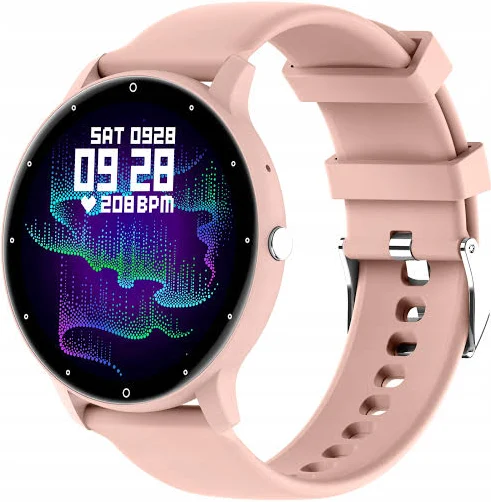 Zegarek Smartwatch Różowy Damski Pl Menu Ekg Sport Piękny Express!