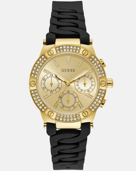 GUESS W Zegarek Wielofunkcyjny Z Kryształkami